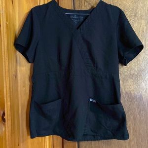 Black scrub top